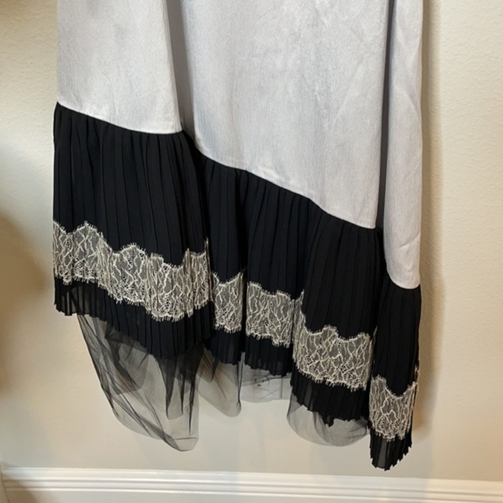 NWT Adeam Lace Up Pleated Slip Dress - Picture 8 of 16